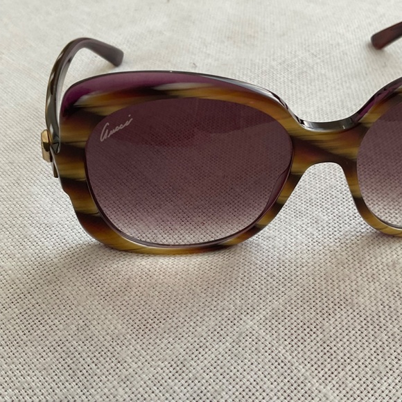•Gucci Brown Violet Horn GG3189/S Sunglasses main image 6